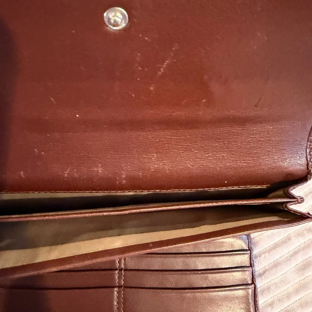 Coach Brown Leather Continental Wallet | Vintage Style - Picture 3 of 4